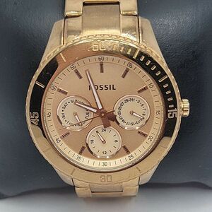 Fossil Stella ES2859 Womens Stainless Steel Analog Dial Quartz Wrist Watch AM888